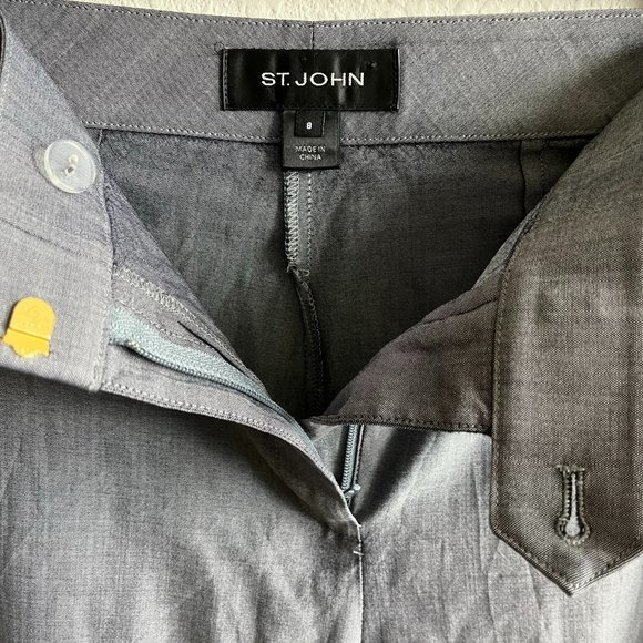 St. John's Women's Dark Grey Straight Leg Pants Size 8 - Picture 8 of 11